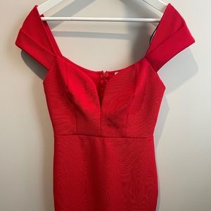 Ribbed Red dress size M NWT